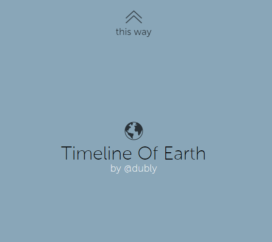 Timeline of Earth